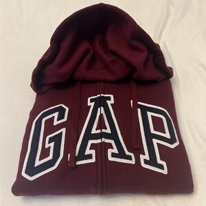 GAP Burgundy Hoodie Sweatshirt
